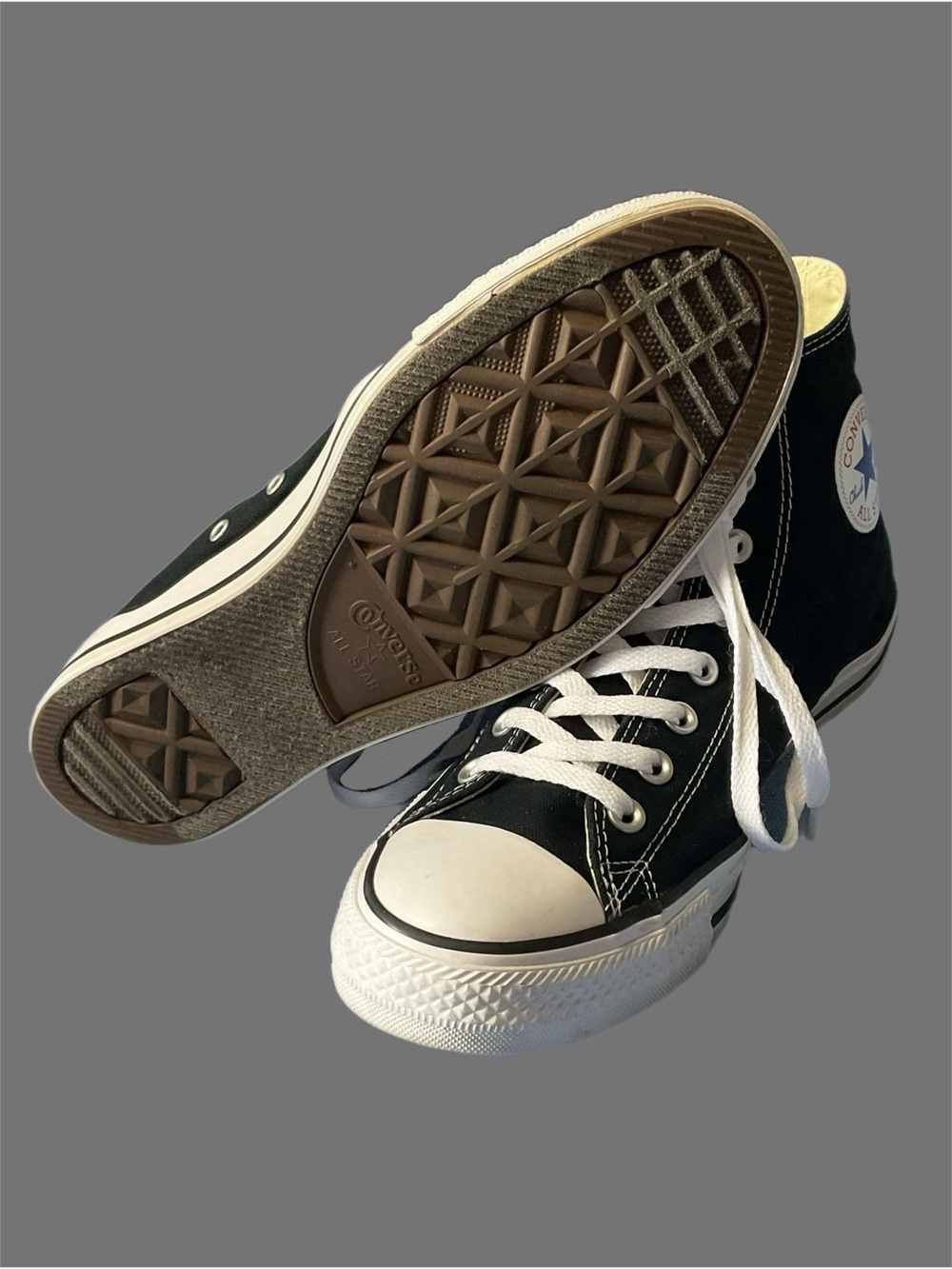 Converse Chuck Taylor All Star Shoes Mens 10 Black Hi Tops Casual Skater M9160 - Picture 8 of 16